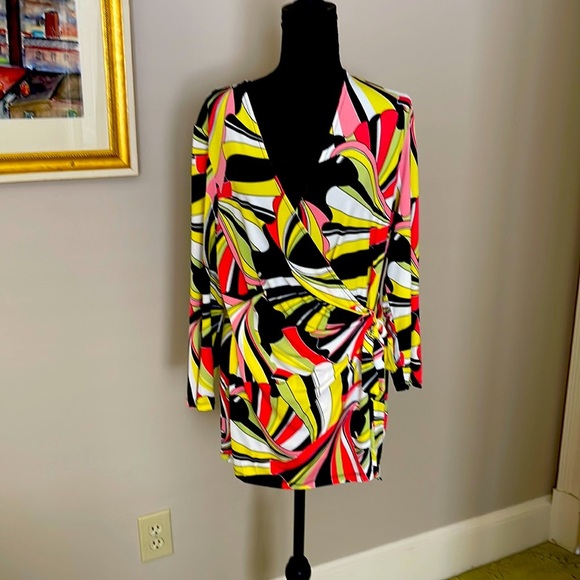 Anne Klein multi colored top - Picture 1 of 3